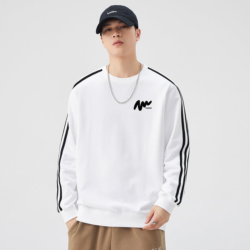 Sweatshirt Homme Manches Longues  Col Rond & Style Décontracté