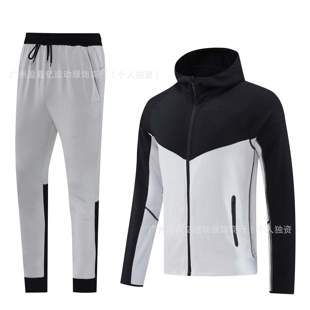 2425 New Long Pull Fall/Winter Hooded Jacket Training Wear Casual Sports Jacket Football Jersey Basic Jersey Long Sleeve