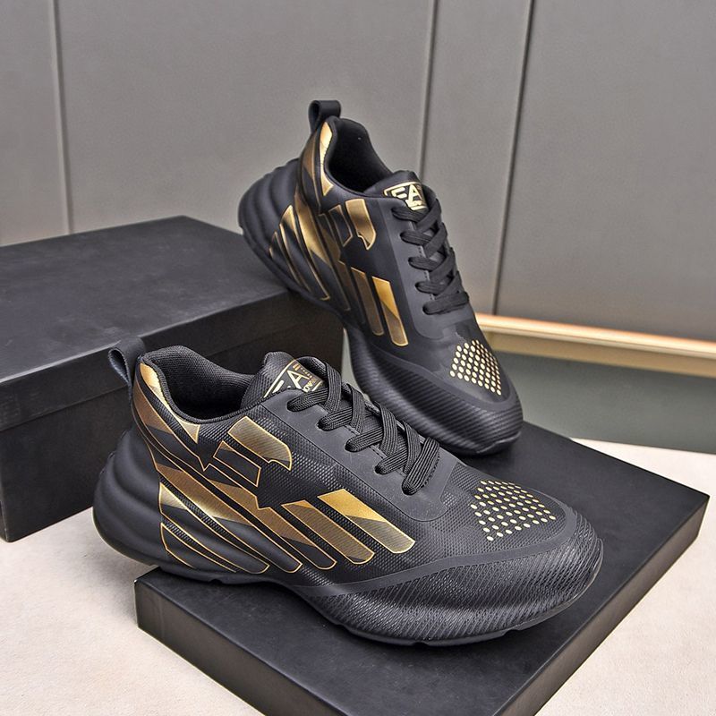 Europe Station Men's Shoes Fashion Athleisure Shoes Comfortable Leather Mesh Breathable Men's Versatile Dad Shoes Running Shoes