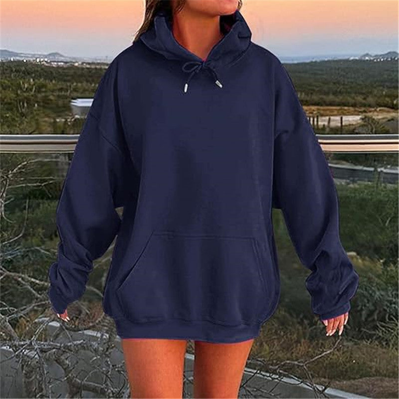 Sweat à capuche oversize unisexe  Look européen et américain avec épaules tombantes et molleton ultra-doux pour un confort maximal