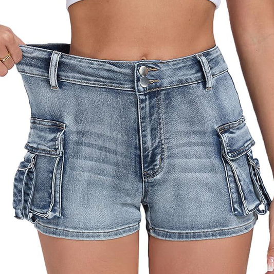 Short en Jean Taille Haute  Look Rétro & Coupe Sculptante