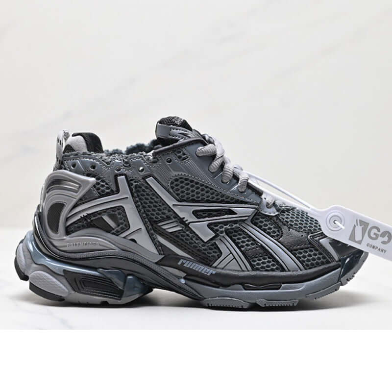 Chaussures Putian originales de luxe, modèle Paris Runner, septième génération de dad shoes, sneakers au style rétro usé, avec lacets, pour hommes et femmes, tendance mode.