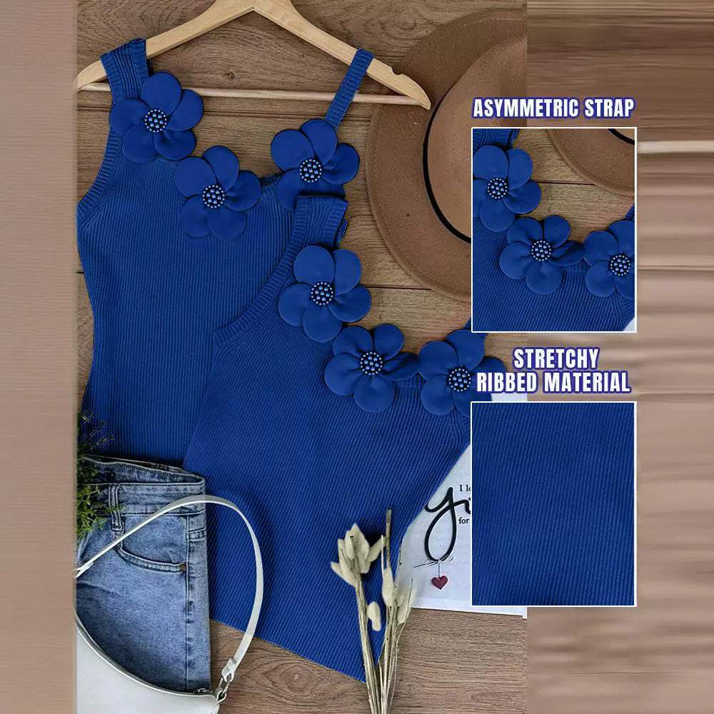Top Slim à Bretelles avec Motif Floral  Chic & Sexy