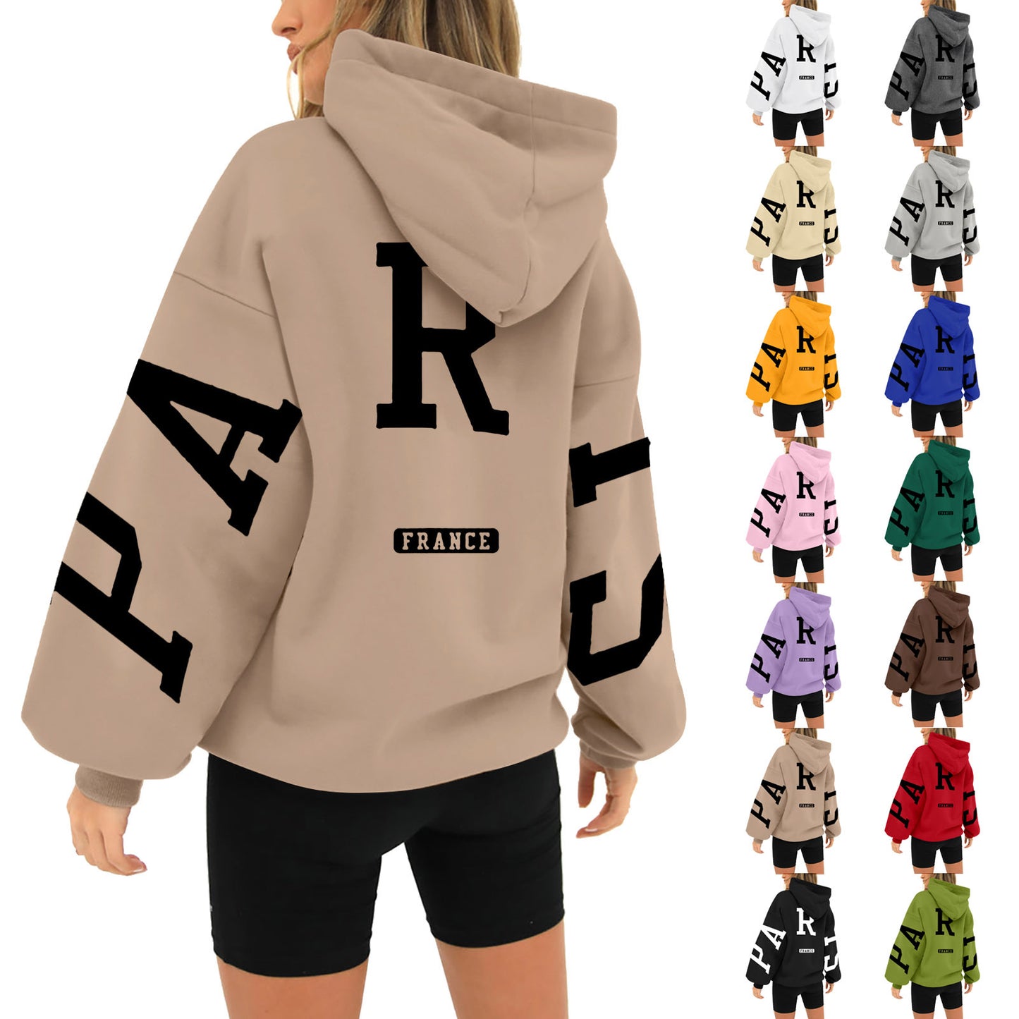 Sweat à capuche en velours épais  Style européen et américain