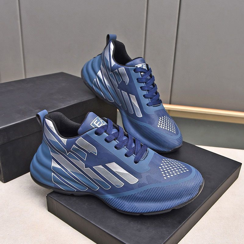 Europe Station Men's Shoes Fashion Athleisure Shoes Comfortable Leather Mesh Breathable Men's Versatile Dad Shoes Running Shoes