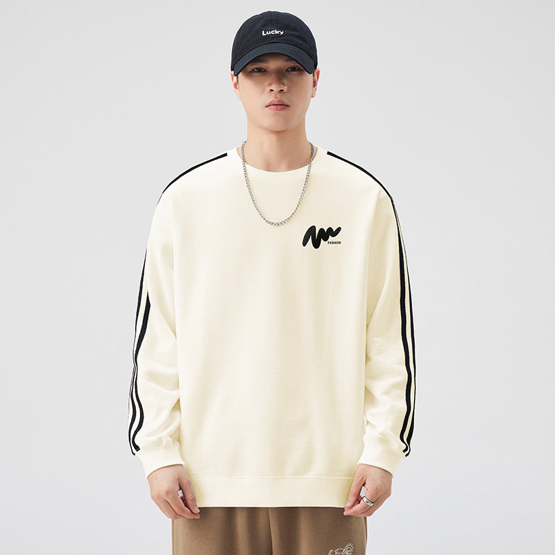 Sweatshirt Homme Manches Longues  Col Rond & Style Décontracté