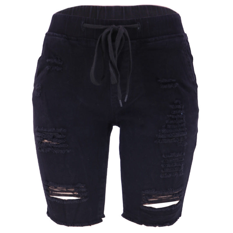 Jean Droit Femme Bleu Foncé  Style Commuter Élégant