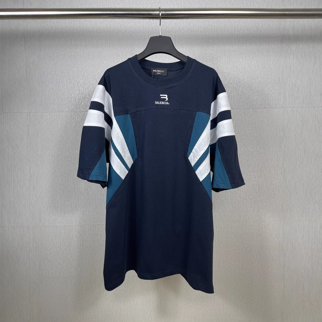 The correct version of the Paris B home LOGO, double hook on the chest, small label letters, embroidered multi-piece T-shirt, one piece of delivery