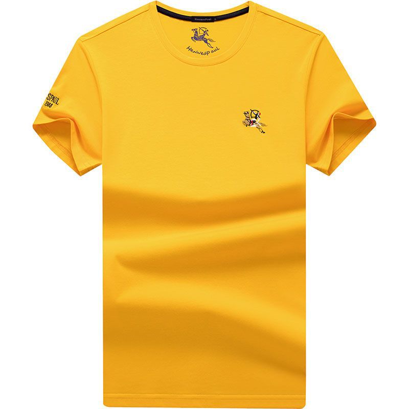 T-shirt homme en coton  col rond, manches courtes, coupe ample, grandes tailles