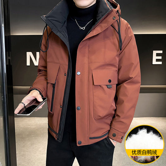 Doudoune homme anti-froid  épaisse, chaude et légère, style workwear américain, tendance et haut de gamme, parfaite pour lhiver