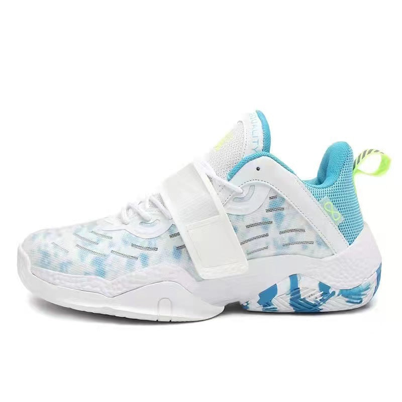 Nouvelles sneakers printemps-été, chaussures de basketball pour adolescents, grandes tailles disponibles, modèle bas avec fermeture velcro.