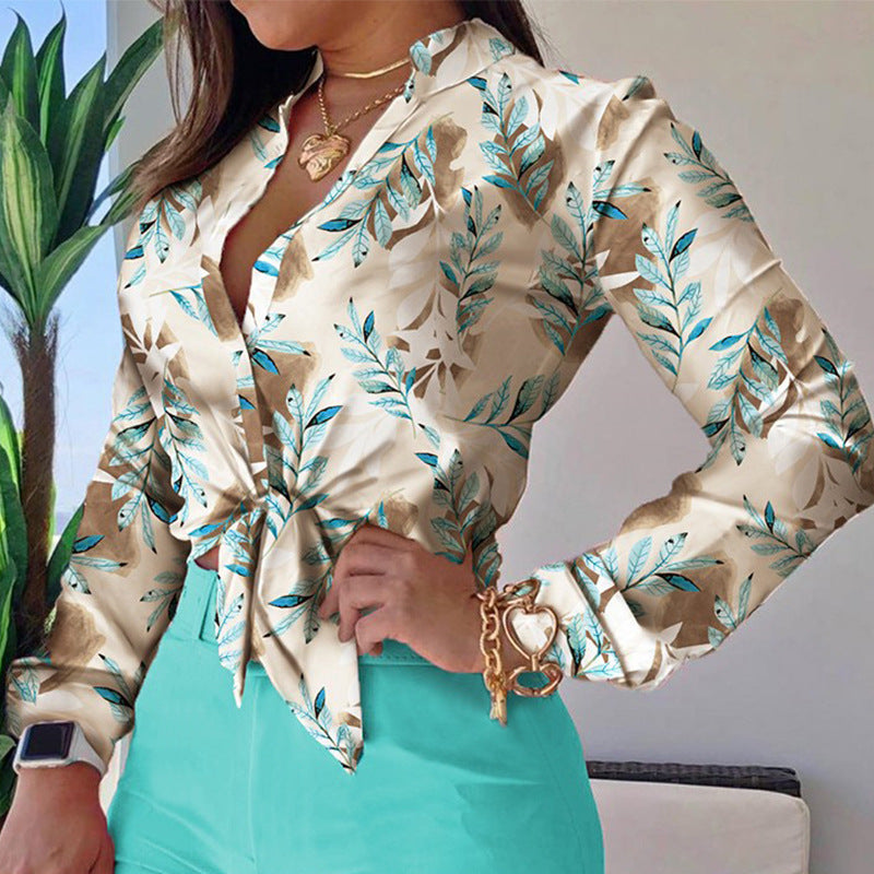 Chemise Femme à Imprimé Numérique  Élégance Moderne & Tendance
