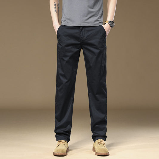 Pantalon pour homme  Coupe droite et ample, style décontracté et polyvalent, tendance et confortable