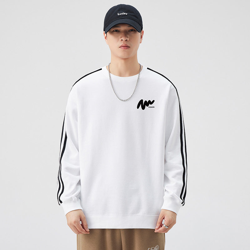 Sweatshirt Homme Manches Longues  Col Rond & Style Décontracté