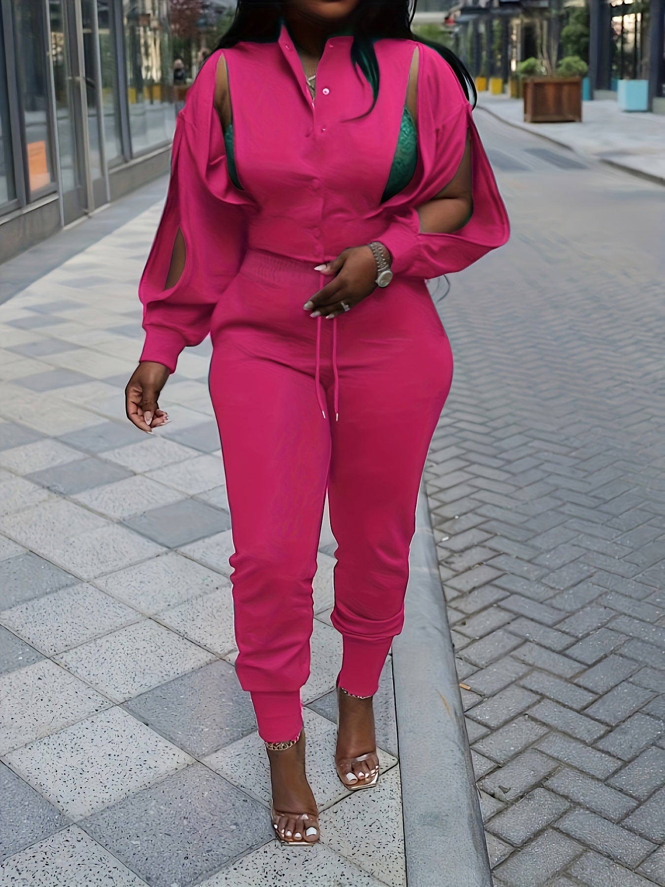 Ripped Women's Clothing Fashion Suit