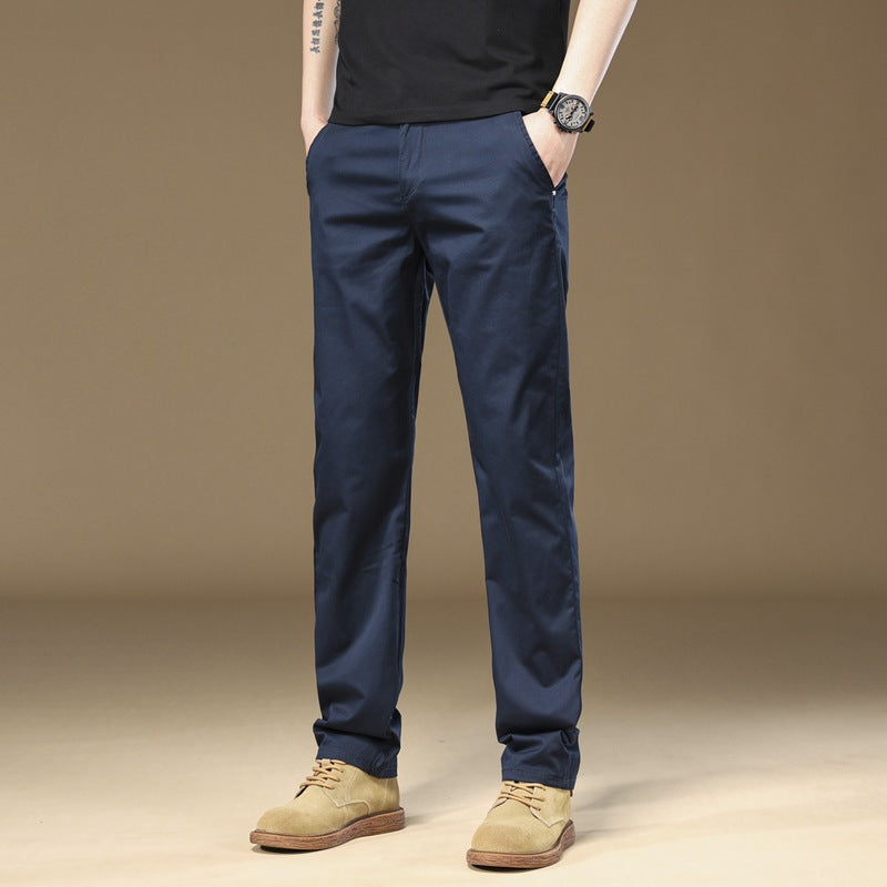Pantalon pour homme  Coupe droite et ample, style décontracté et polyvalent, tendance et confortable