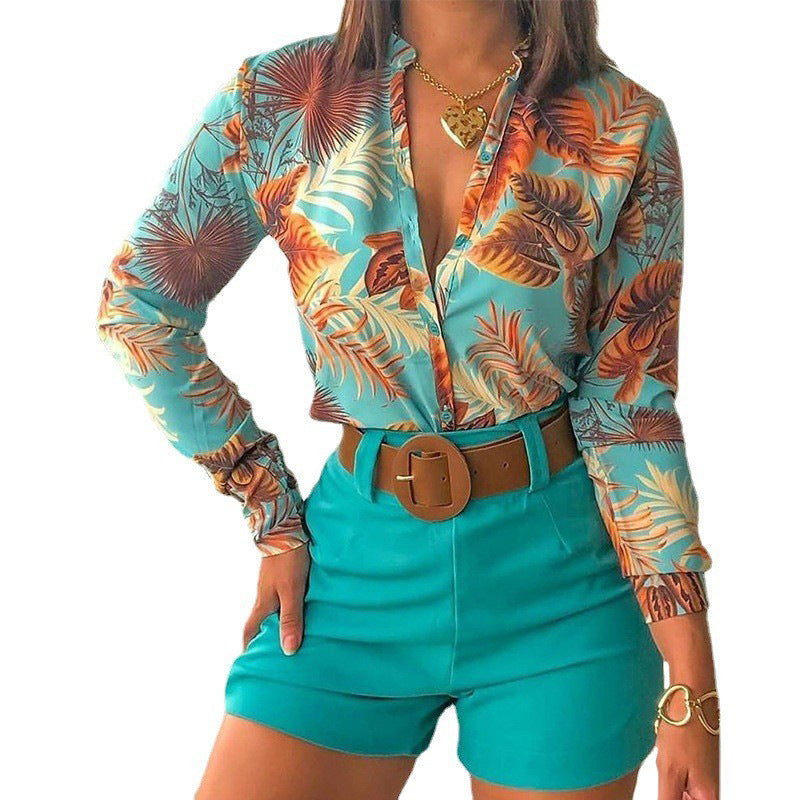 Chemise Femme à Imprimé Numérique  Élégance Moderne & Tendance