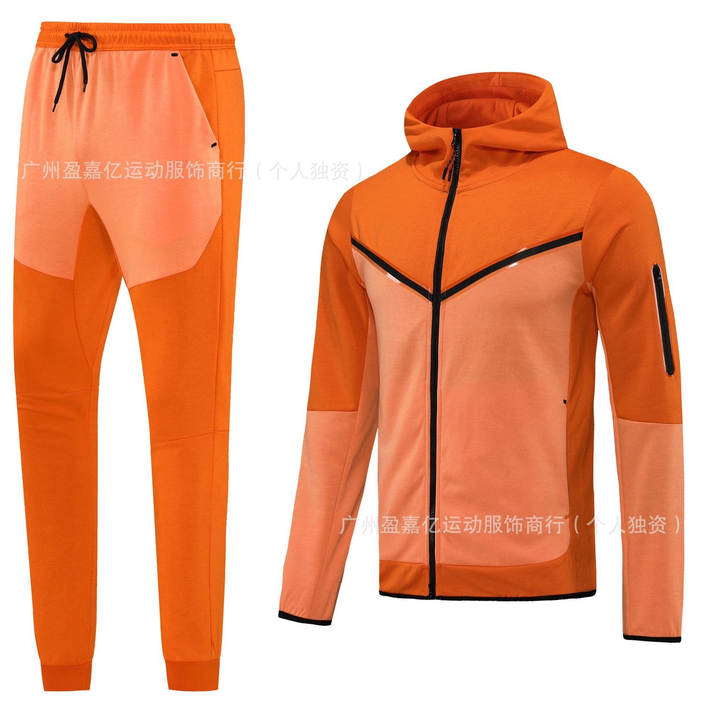 2425 New Long Pull Fall/Winter Hooded Jacket Training Wear Casual Sports Jacket Football Jersey Basic Jersey Long Sleeve