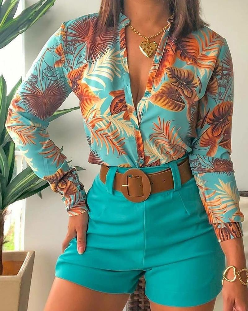 Chemise Femme à Imprimé Numérique  Élégance Moderne & Tendance