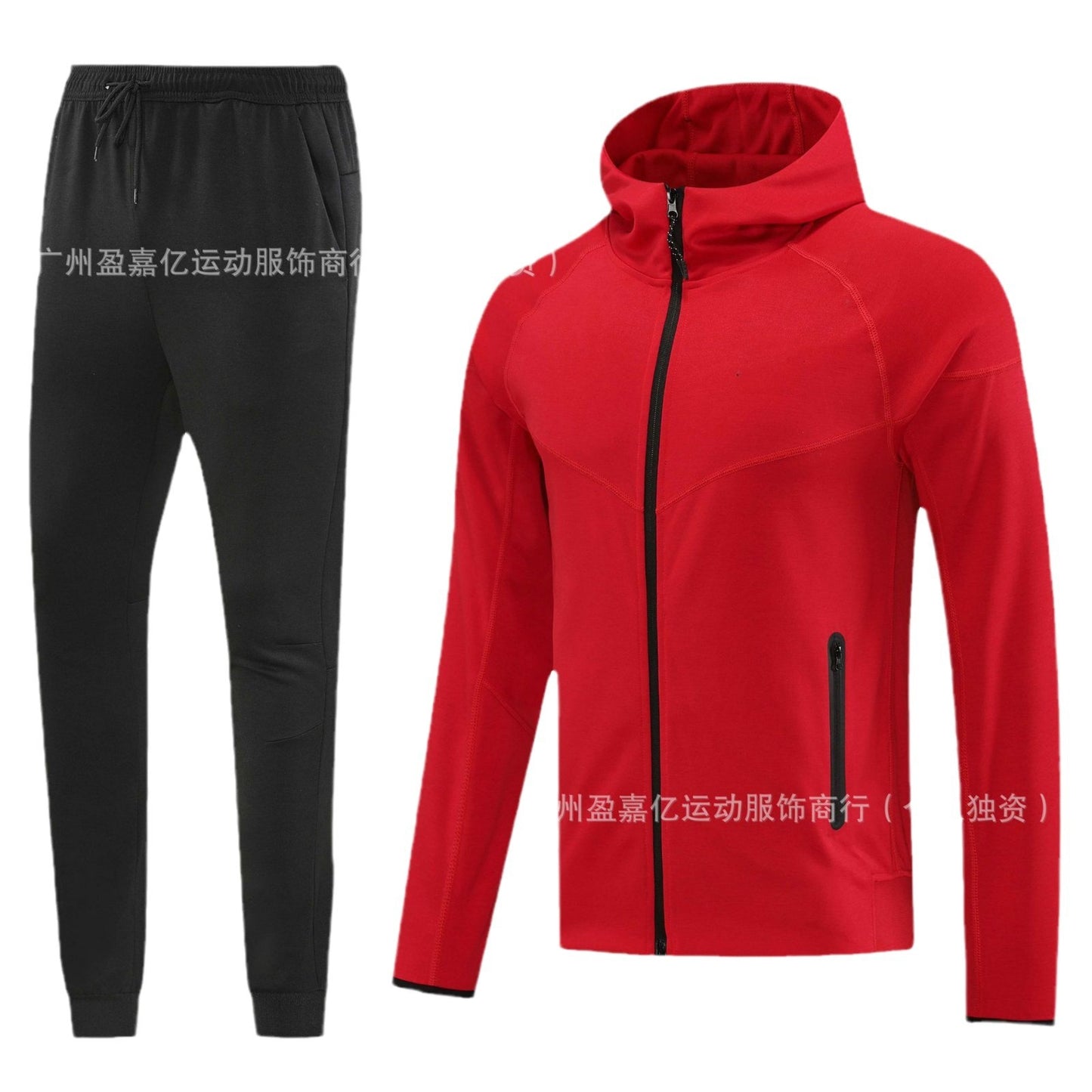 2425 New Long Pull Fall/Winter Hooded Jacket Training Wear Casual Sports Jacket Football Jersey Basic Jersey Long Sleeve