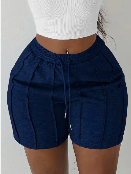Short Athleisure Femme  Taille Élastique et Cordon de Serrage